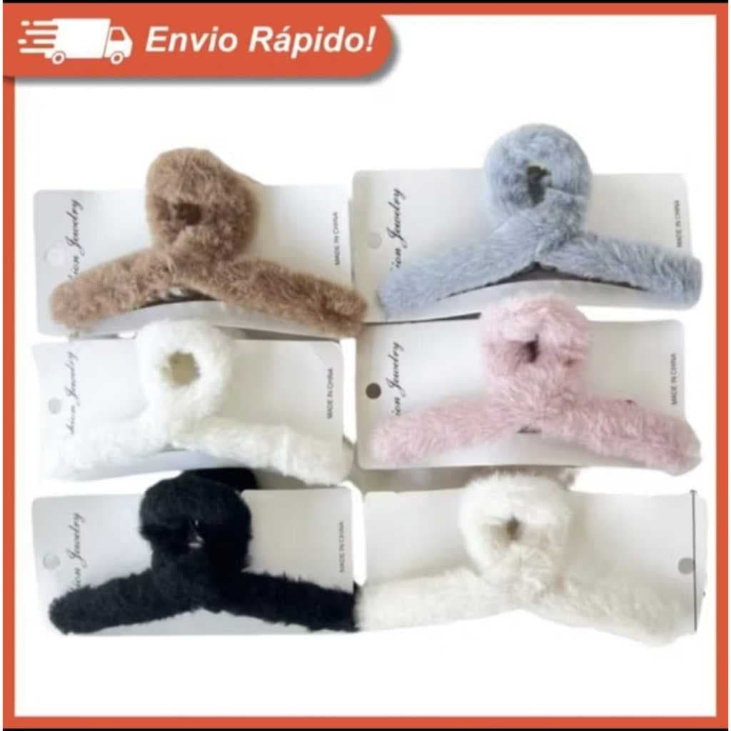 Presilhas De Pelúcia Fofinhas Presilhas Piranhas Prendendor De Cabelo.