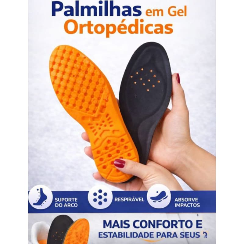 Palmilha Ortopédica De Gel Calcanheira Magnífica Envios imediatos