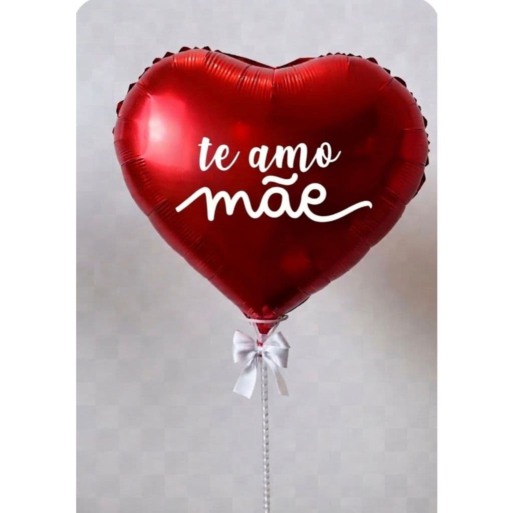 Adesivo Vinil Te amo Mãe Para Balão | Envio Imediato