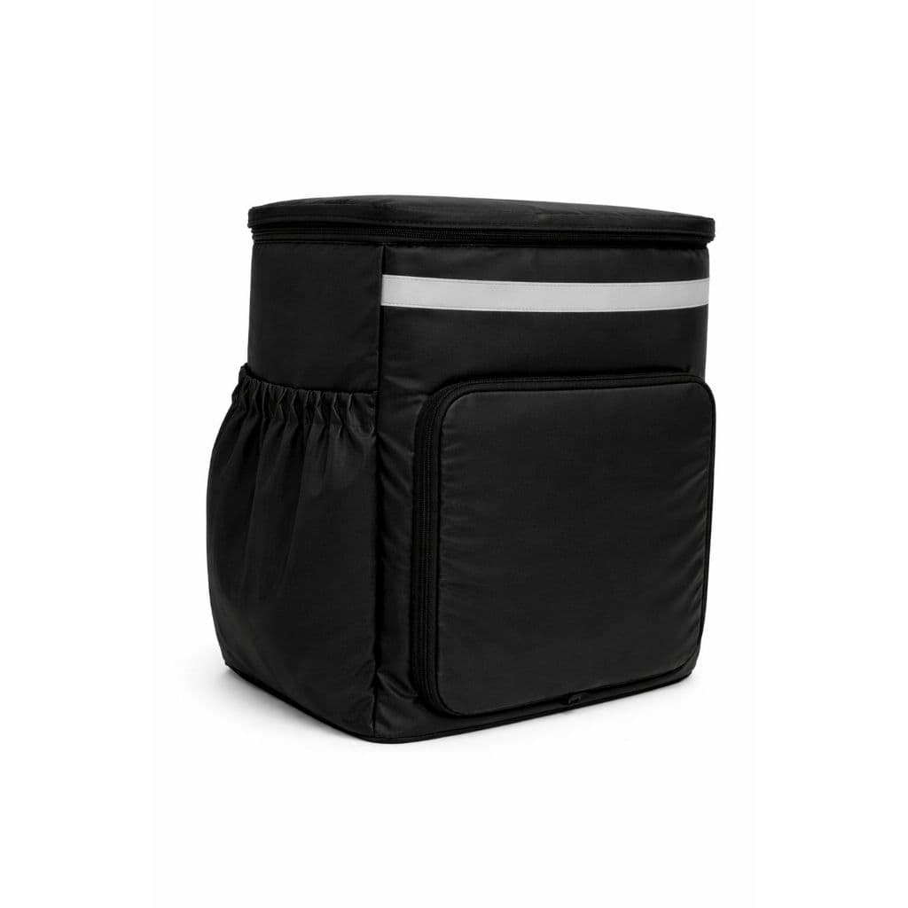 Mochila Iso Bag Motoboy Delivery Entrega Vermelha e Preta Impermeável Resistente I food