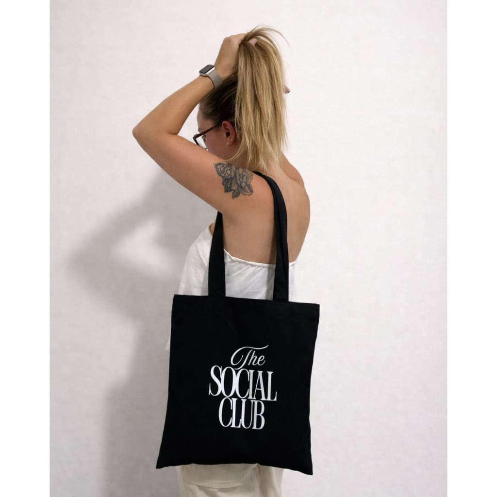 Bolsa Tote Bag Sacola em Sarja Premium Preta