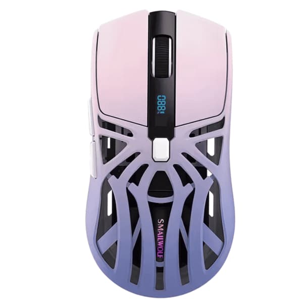 Mouse Gamer SmailWolf RS8 Sem Fio + 2.4G Wireless + Bluetooth 5.2 DPI ajustável até 10.000 1000Hz