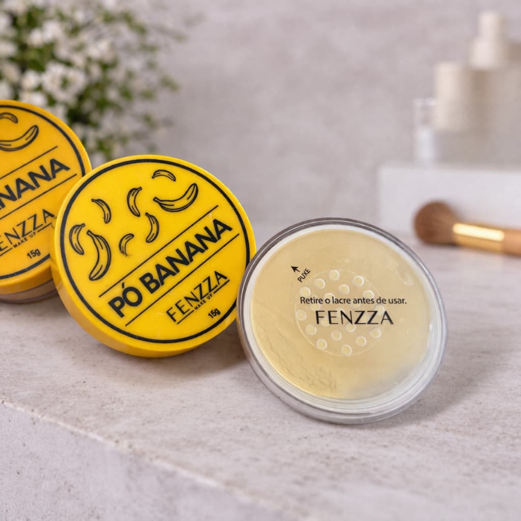 Pó de Banana Fenzza | Fixador Translucido Finalizador makeup