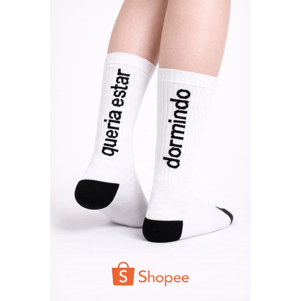 KIT Meias divertidas Frases para Treino Academia Crossfit Algodão Cano Longo Unissex ENVIO RÁPIDO