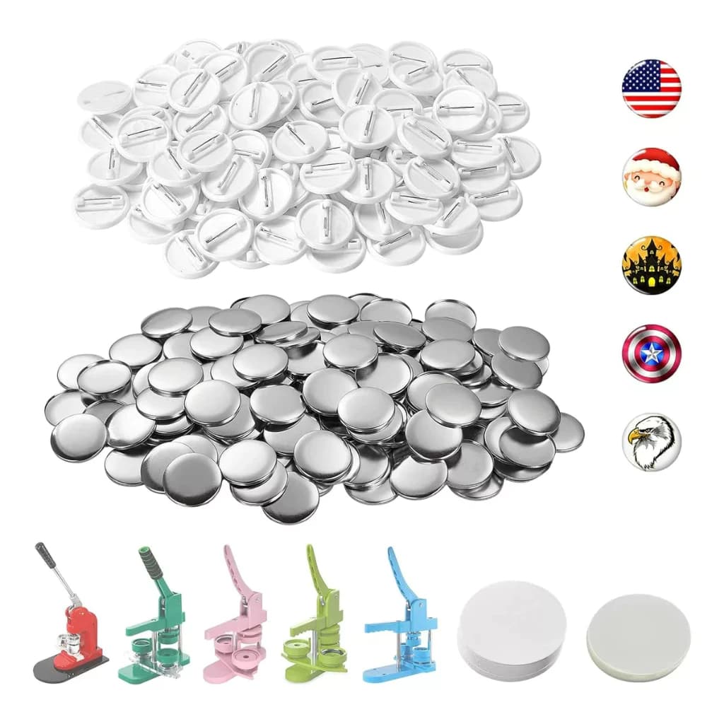Bottons Broche de Alfinete 25/32/37/44/58mm p/ Personalizar – Insumos Máquina de Bottons