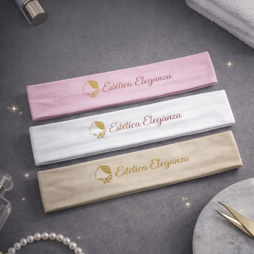 Kit 3 Faixas De Cabelo Personalizadas sublimação Para Estética, Salão de beleza, clínica  etc