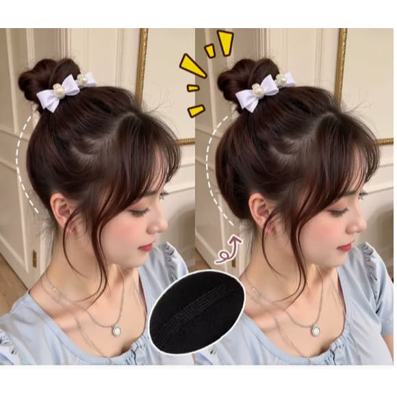 Esponja com Velcro Para Dar Volume em Topete - Faça Lindos Penteados 2 Und