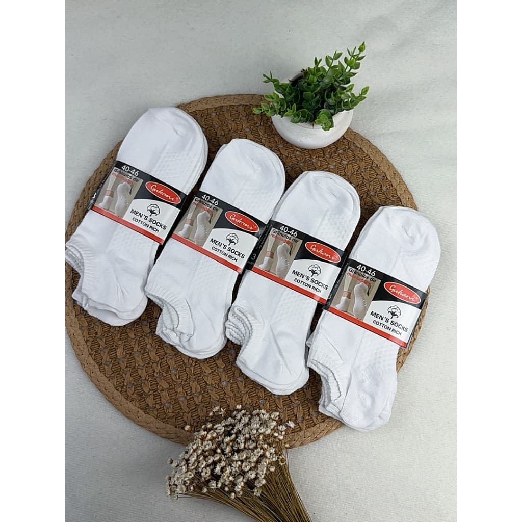 KIT COM 3-6 E 12 PARES DE MEIAS MASCULINAS  SOQUETE COM GRÂNULOS DE MASSAGEM 40-46