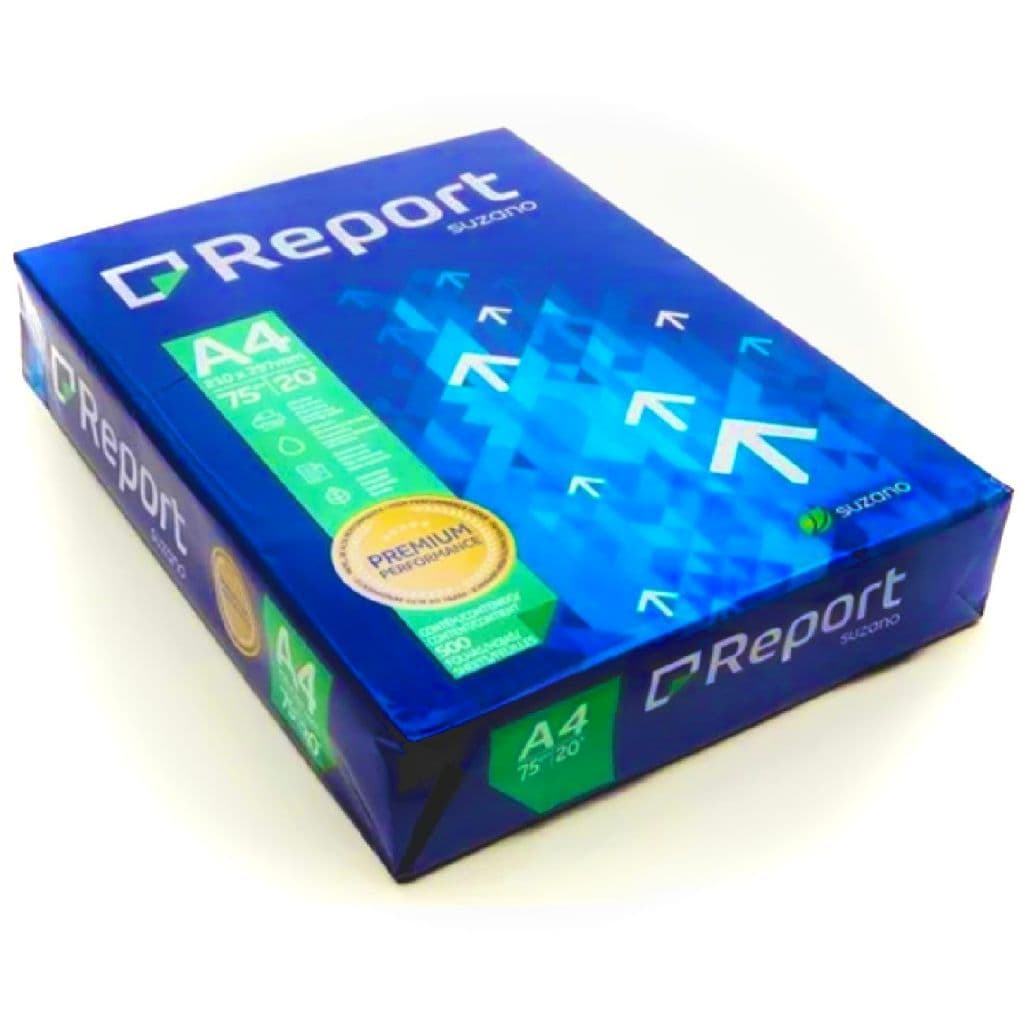 Papel Sulfite A4 Branco Report Premium Suzano - RESMA 500 Folhas