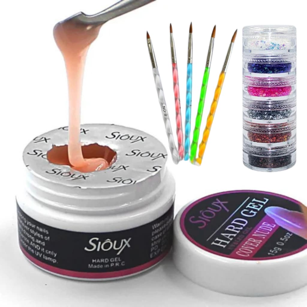 Gel SIOUX Builder Gel Solid UV/Led - 1 / 3 / 5 Unidades White / Milk Tea / Pink Nude 15 ml