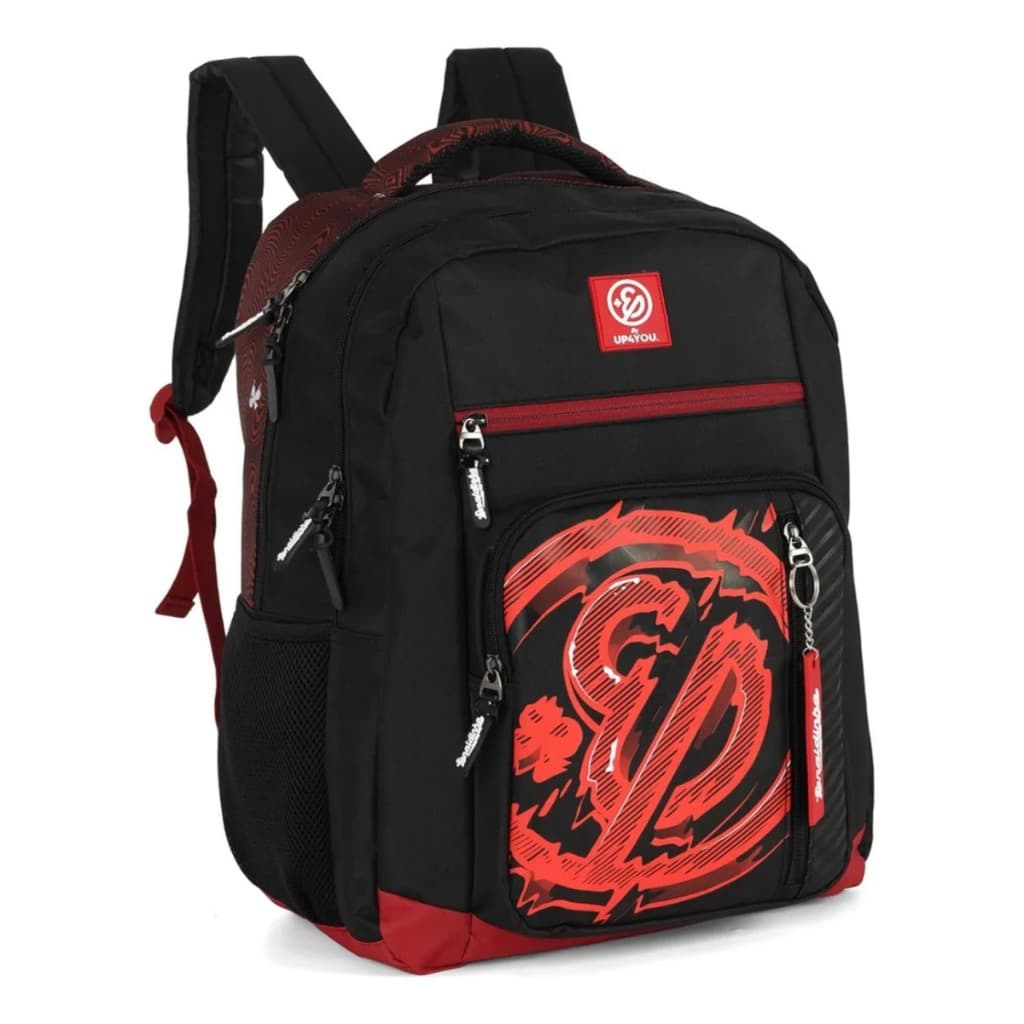 Mochila De Costa Youtuber Enaldinho Juvenil Escolar Vermelha Luxcel Original