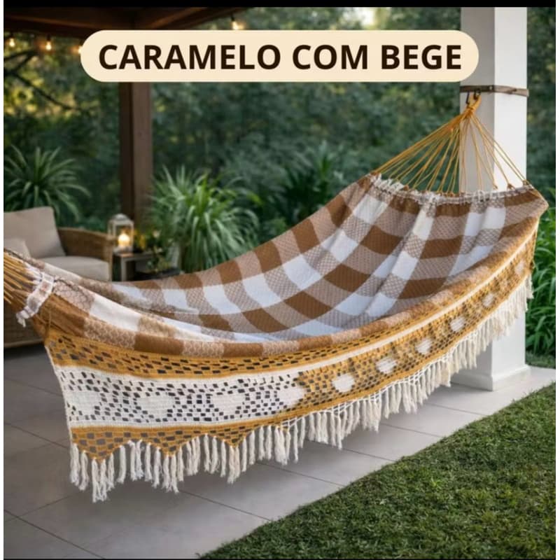 🛏️ Rede de Dormir Bucho de Boi Premium 4,5m Gigante – 100% Algodão | RSM Têxt
