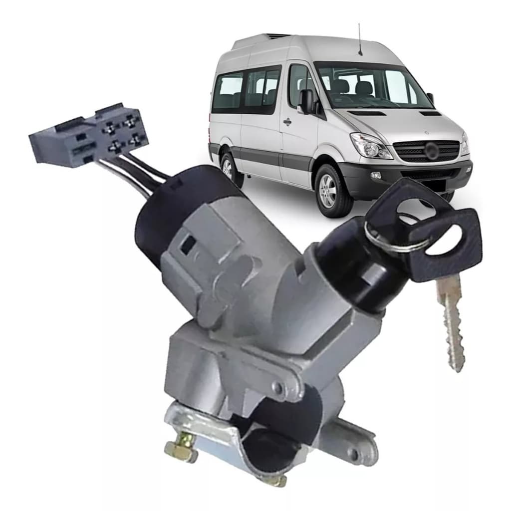 Trava De Direção Completa Chave E Comutador Sprinter 1997 A 2012
