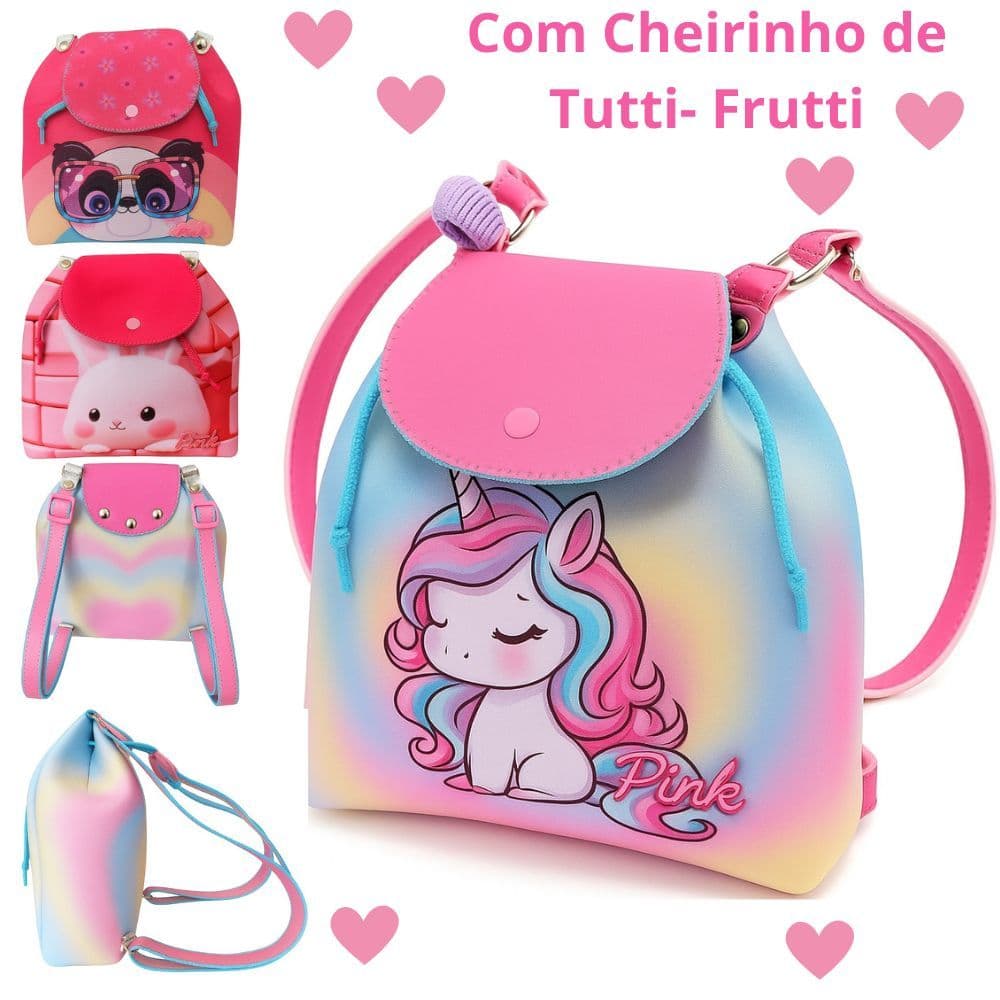 Mini Mochila Infantil Bolsinha Menina Criança Bolsa Feminina Escola Escolar Passeio