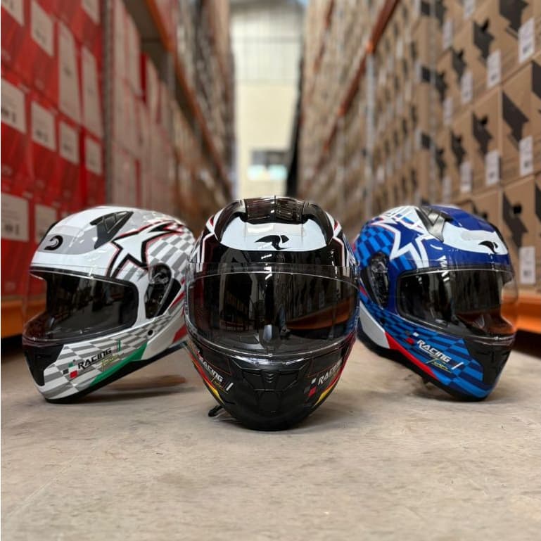 Capacete Race Tech Sector Grid Prix Paises Integral Fechado + Narigueira Masculino Feminino Original