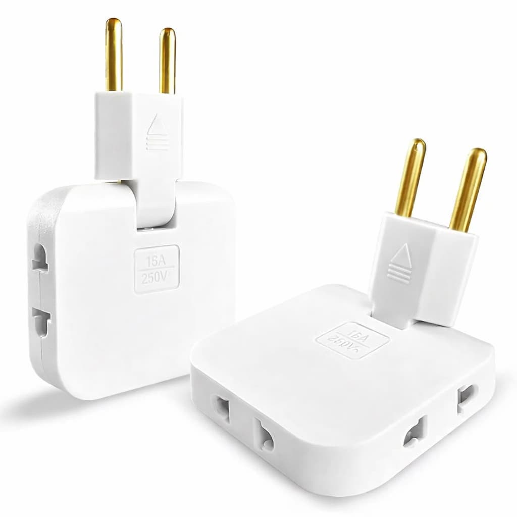 Adaptador De Tomada Articulado Flexível Com 3 Saídas 10A