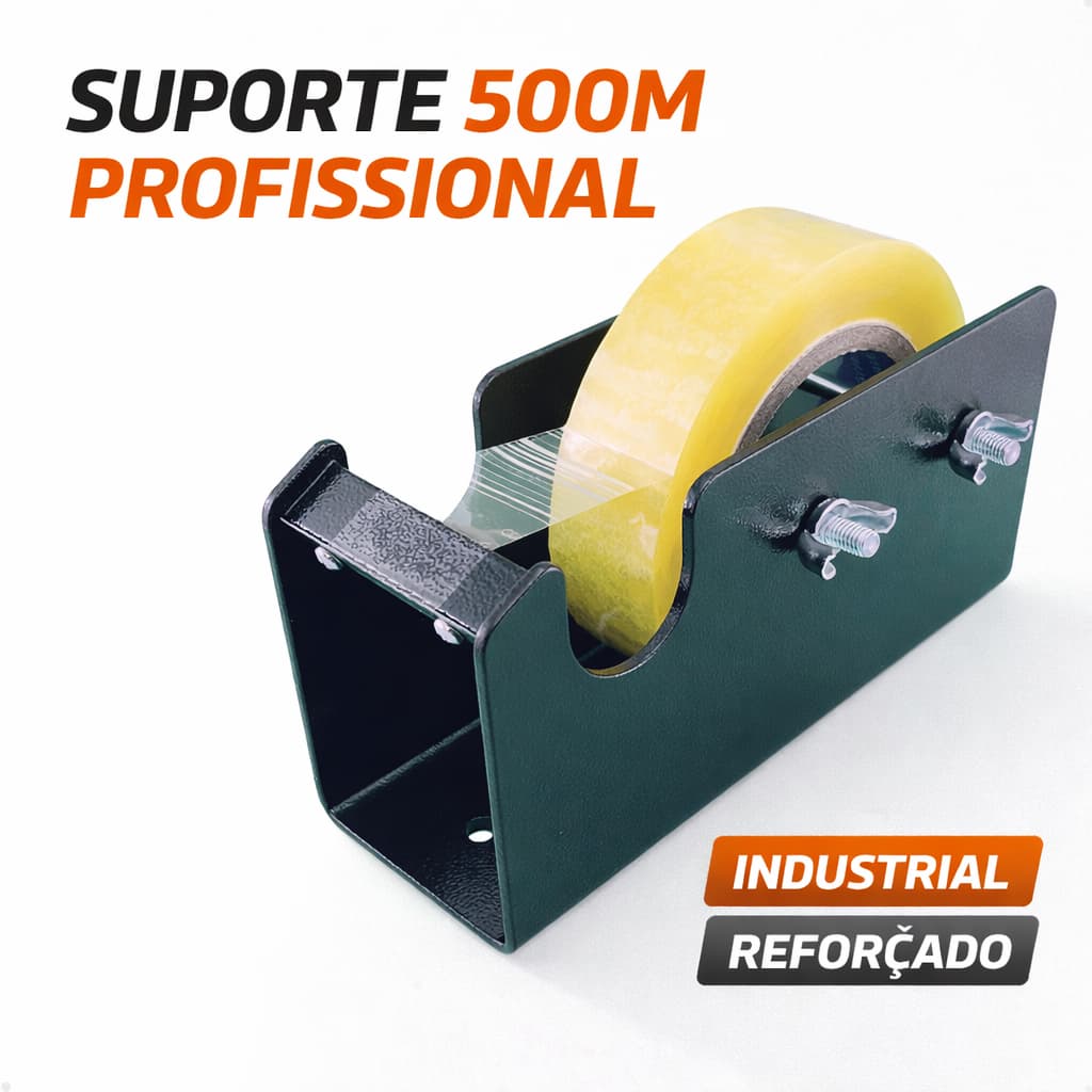 Suporte Fita Adesiva 500m Profissional Reforçado Industrial Ragotti