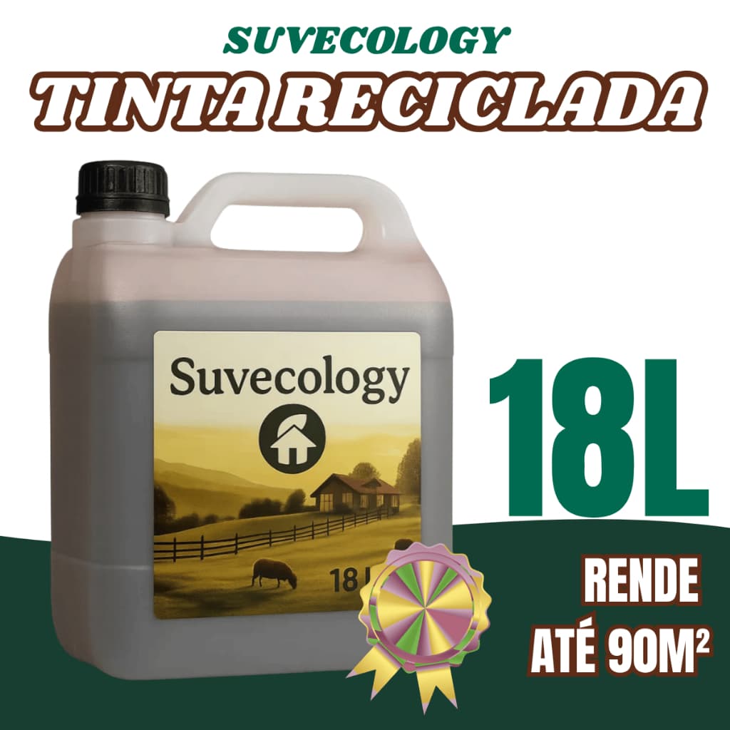 Tinta a Óleo Reciclada 18L Para Portão Grade Ferro Madeira Alta Cobertura Pintura Econômica