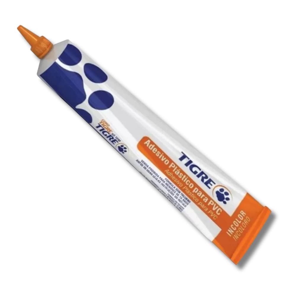 Cola de Cano Tigre PVC 17g, Adesivo Plástico para Tubos e Conexões, Seca Rápido e Vedação Perfeita