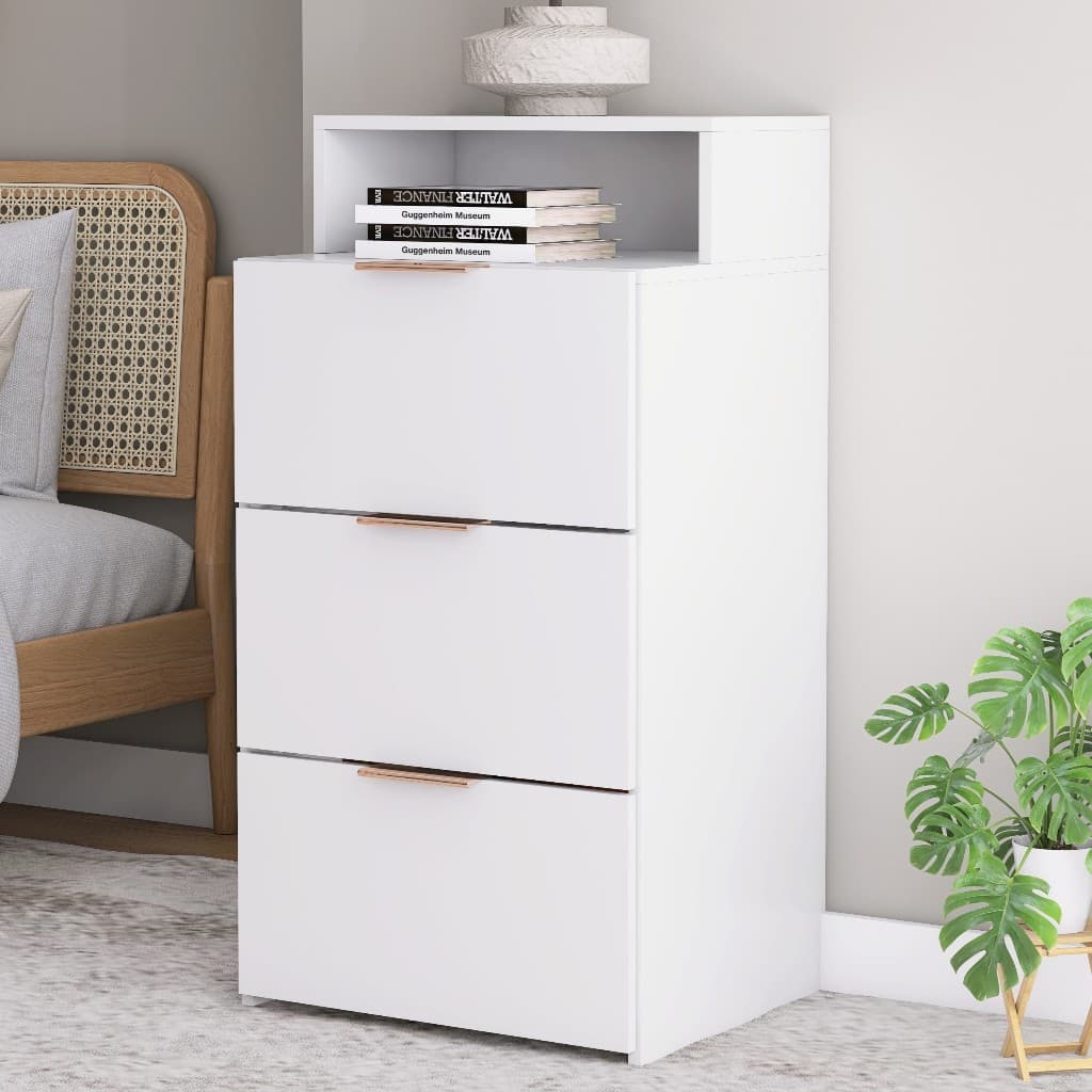 Gaveteiro 3 Gavetas para Quarto com Estrutura Compacta