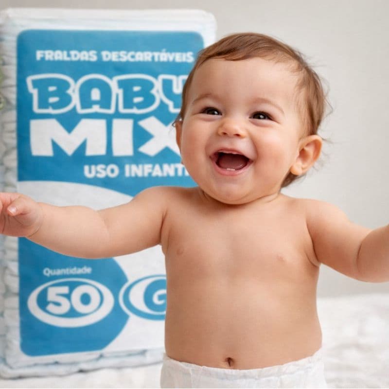 Fralda Infantil 2ª linha Baby Mix