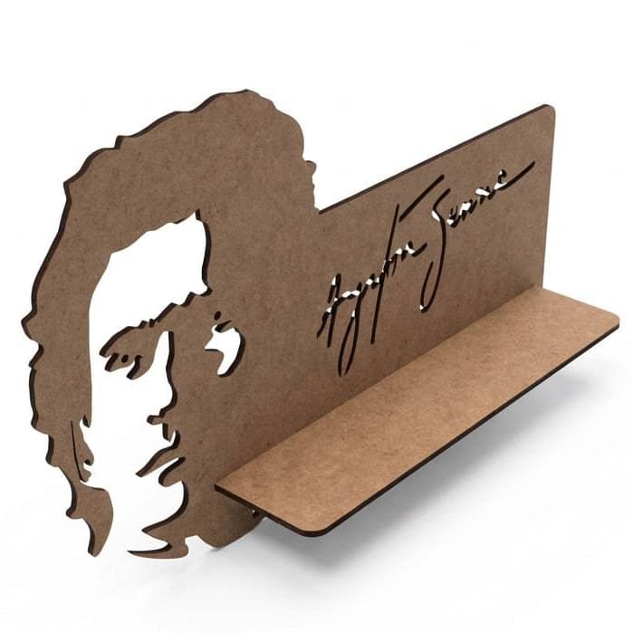 Prateleira Decorativa Mdf Personalizada Ayrton Senna