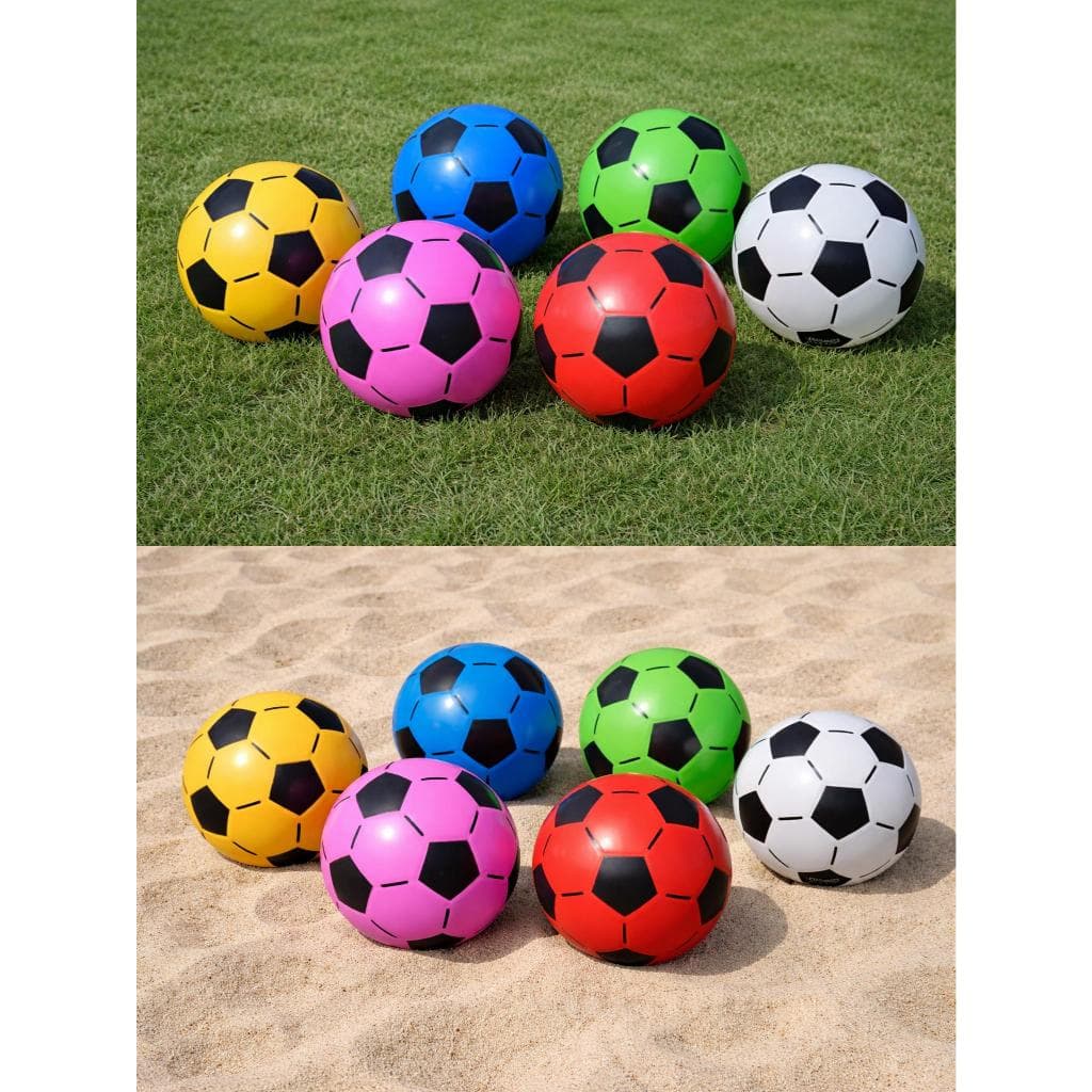 1 Bola Vinil Futebol Colorida Para Lembrancinhas Decoração Bola Dente de Leite Infantil Bola de Futebol Dente de Leite