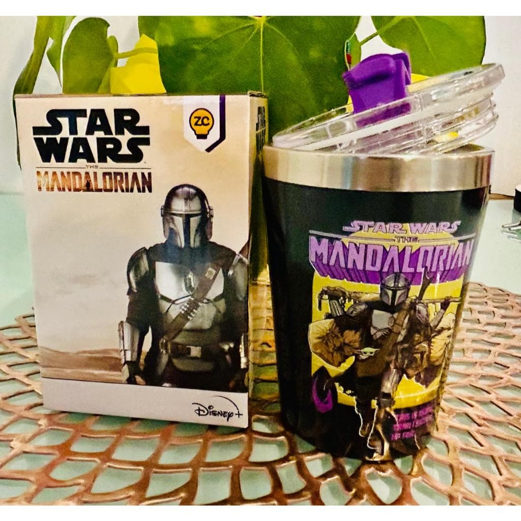 Copo Térmico 300ml Star Wars Mandalorian Snap Oficial Zona Criativa Café e Chá Premium 🌌