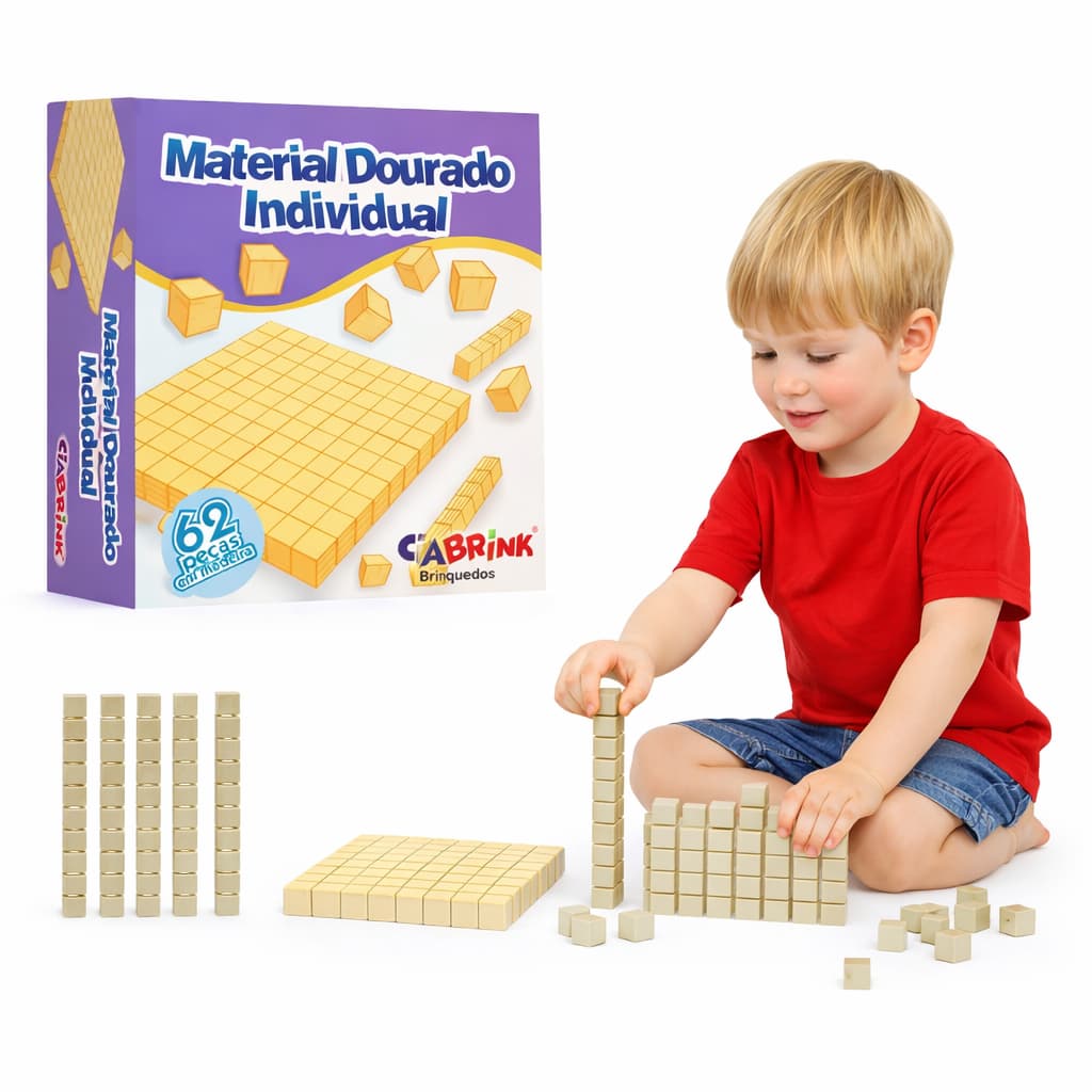 Material Dourado Individual 62 Peças  Ciabrink Aluno