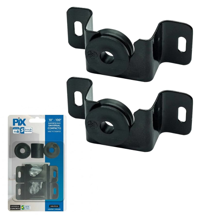 Suporte TV Fixo Universal 10” a 100” Compacto com Kit de Instalação