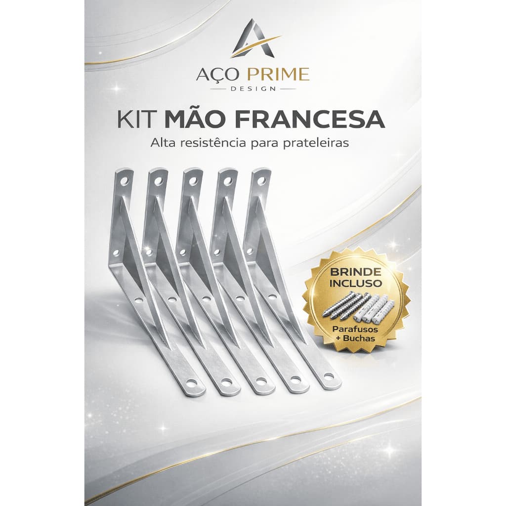 Kit Mão francesa | Suporte para Prateleiras Pesadas