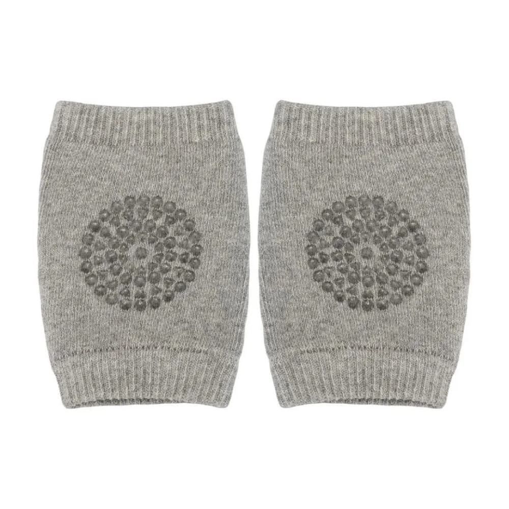 Joelheira Para Bebe de Proteção Para Engatinhar Antiderrapante -Buba Baby / Cinza