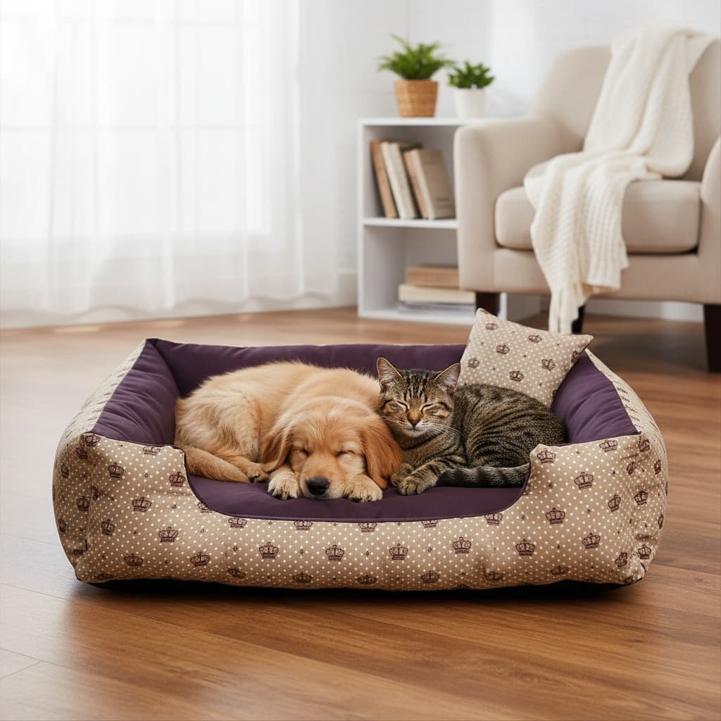 Cama Caminha Pet Casinha G Cachorro Até 18Kg Lavável Super Confortável Enchimento Macio