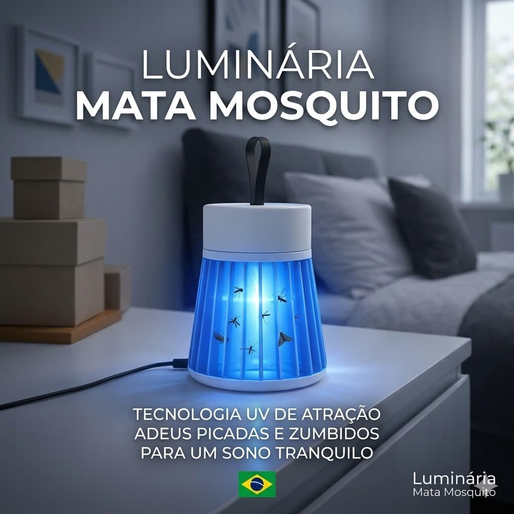 Luminaria Anti Mosquito Portatil Usb Repelente Electrico Mata Insetos Silencioso