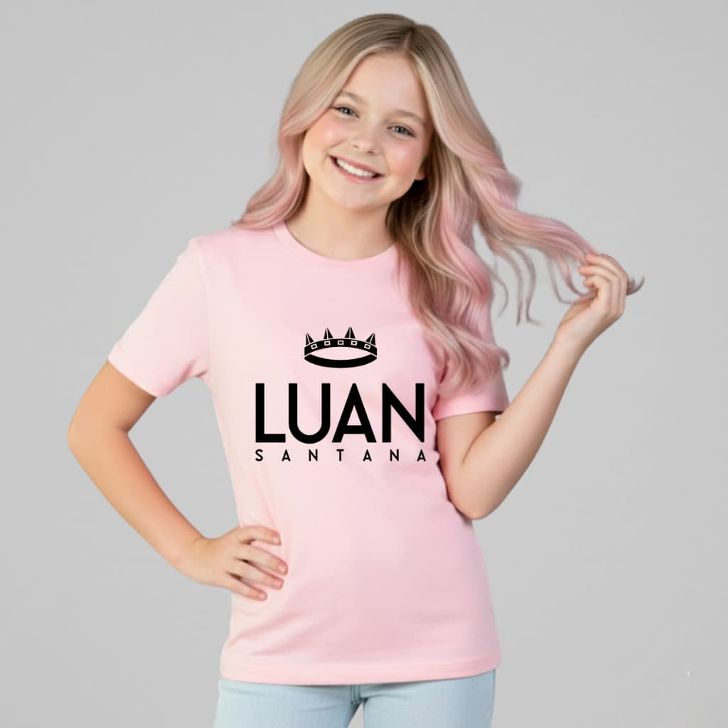 Camiseta Infantil Luan Santana Cantor Sertanejo Zuma3