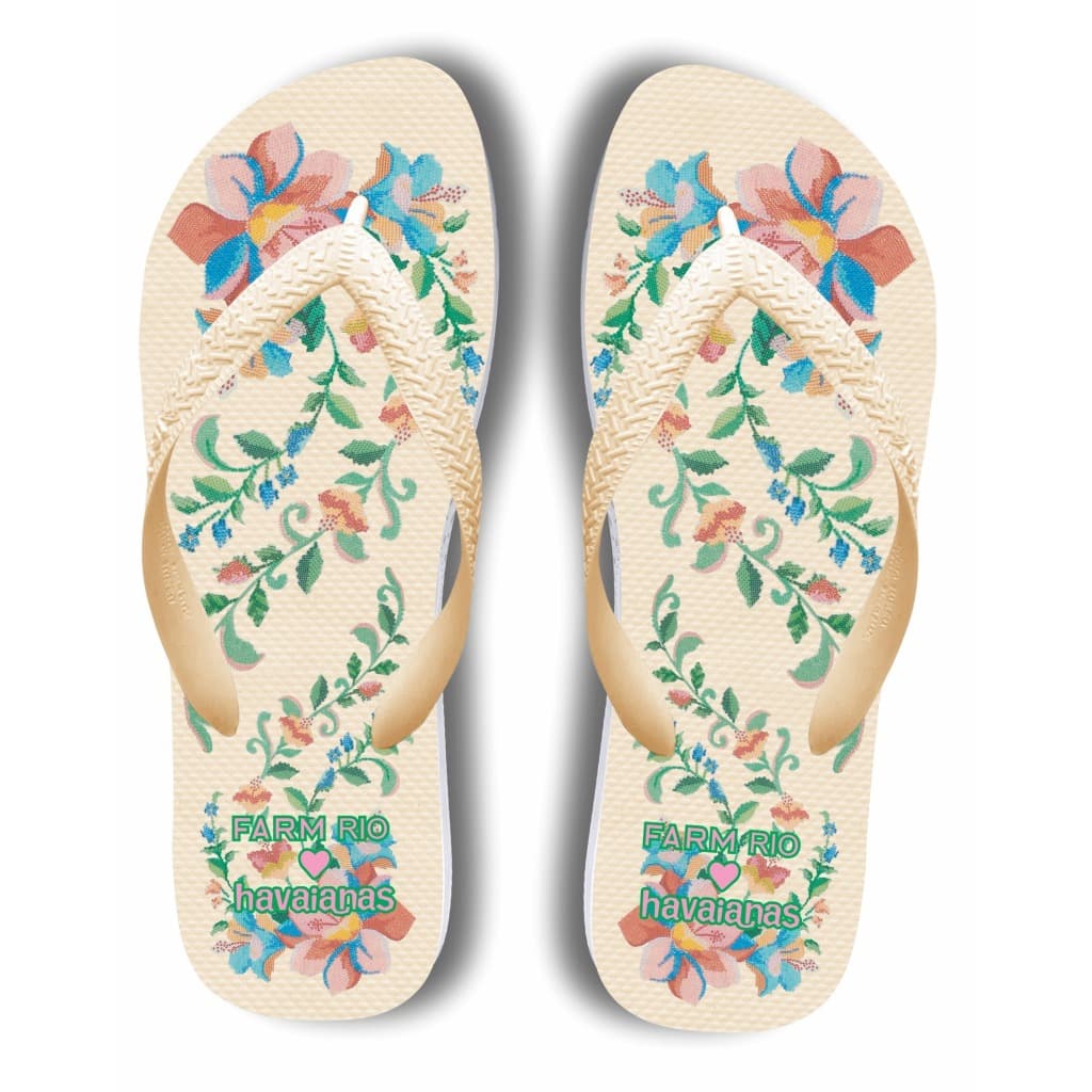 Chinelo Havaianas Feminino Brisa do Mar Floral Tropical Conforto Verão