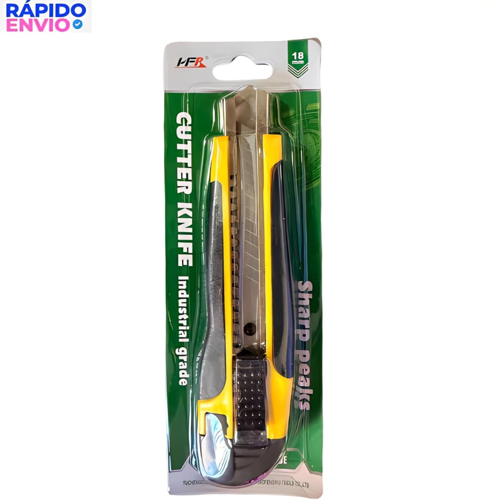 Estilete 18mm com Empunhadura Ergonômica e Segura