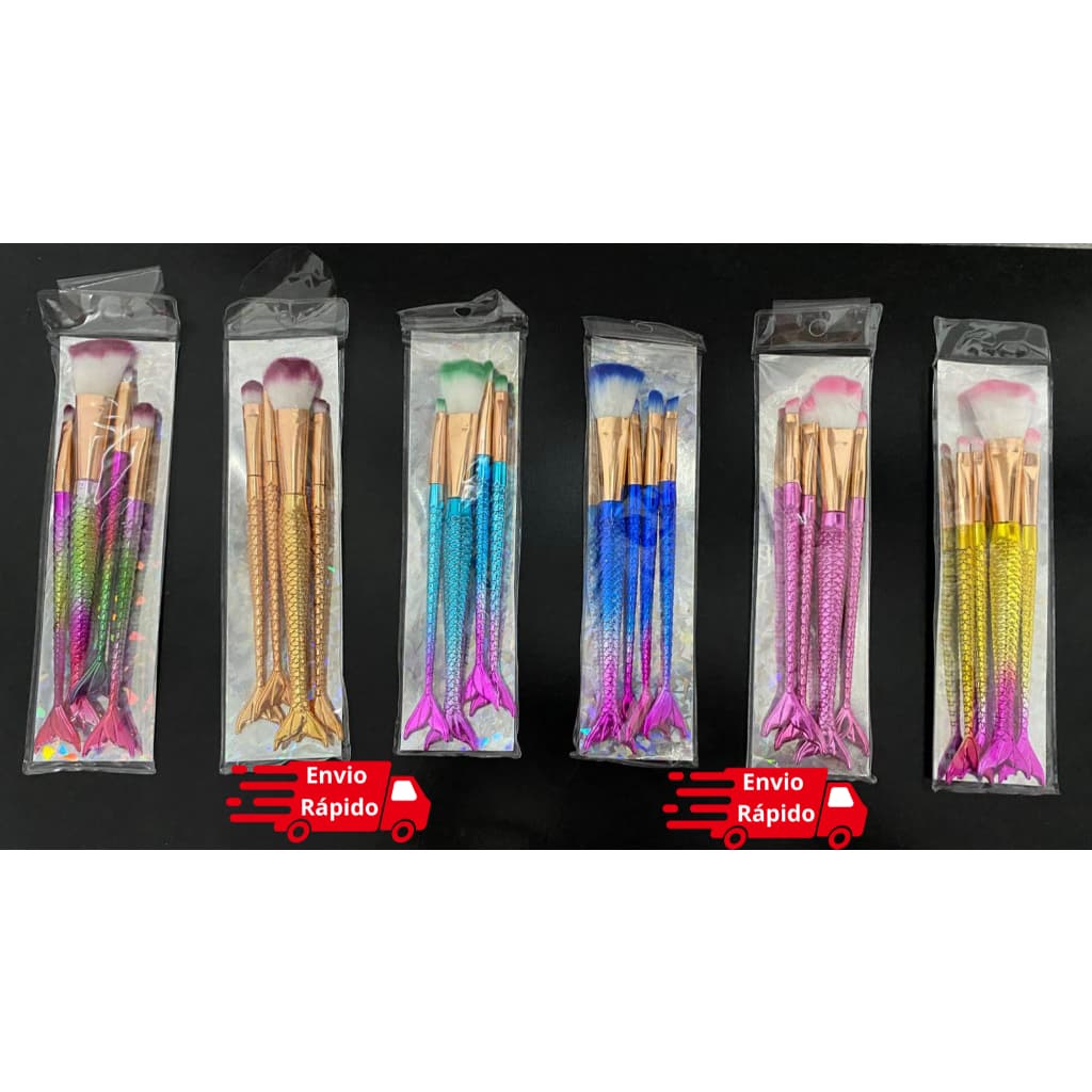 KIT DE PINCEL SEREIA PARA MAQUIAGEM COM 4 UNIDADES..