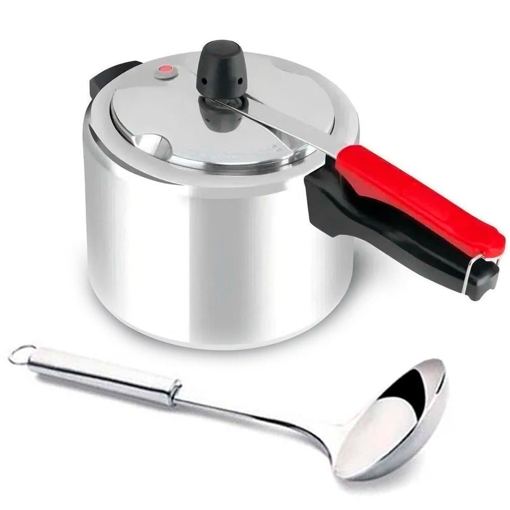 Panela Pressão 4 Litros Polida Clock e Concha em Aço Inox