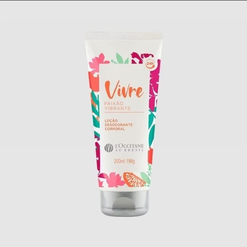 Loção Desodorante Corporal Vivre Paixão Vibrante L'Occitane au Brésil   200ml