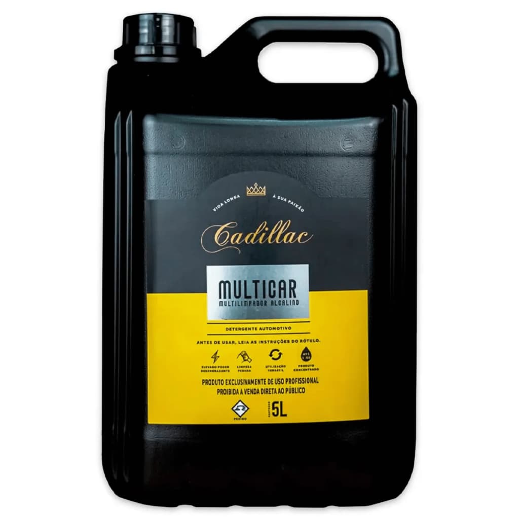 Multicar Cadillac Limpeza Sujeira Pesada Forte Multiuso Limpa Carpete 5L