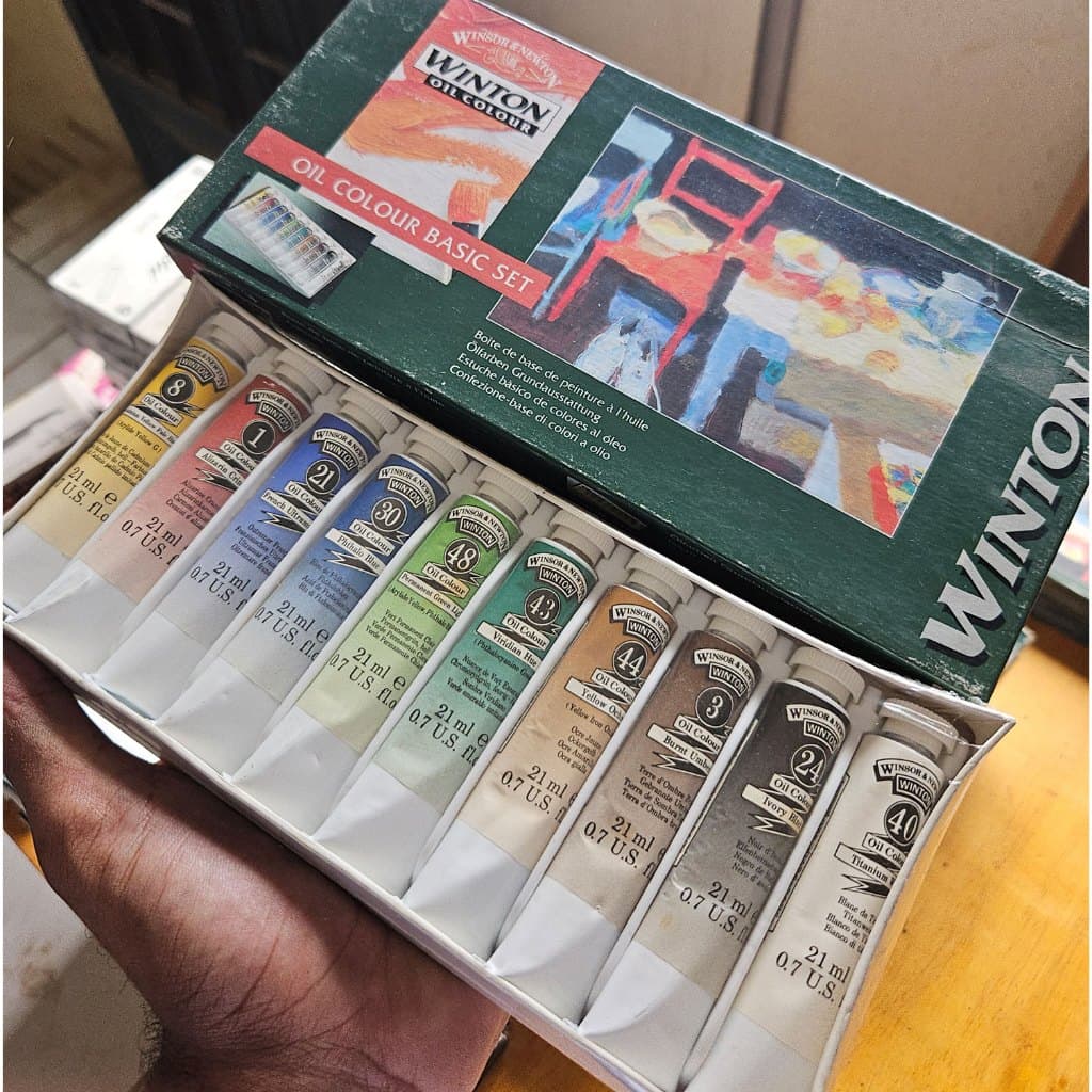 Tinta a Óleo Winsor & Newton Winton - Basic Set 10 Cores 21ml (Novo)