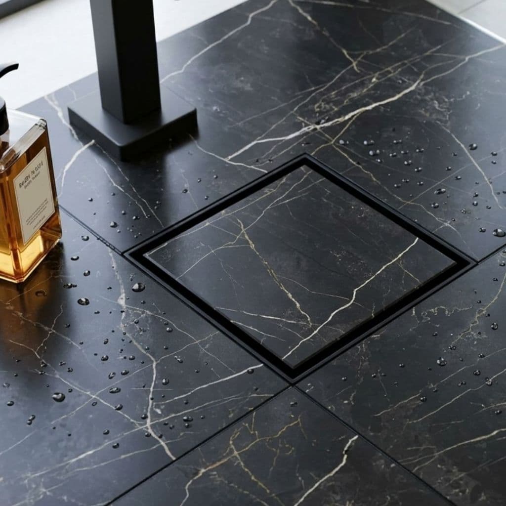 Ralo de Banheiro Oculto Piso Porcelanato Inteligente Grade Anti-inseto Sifonado Termoplástico