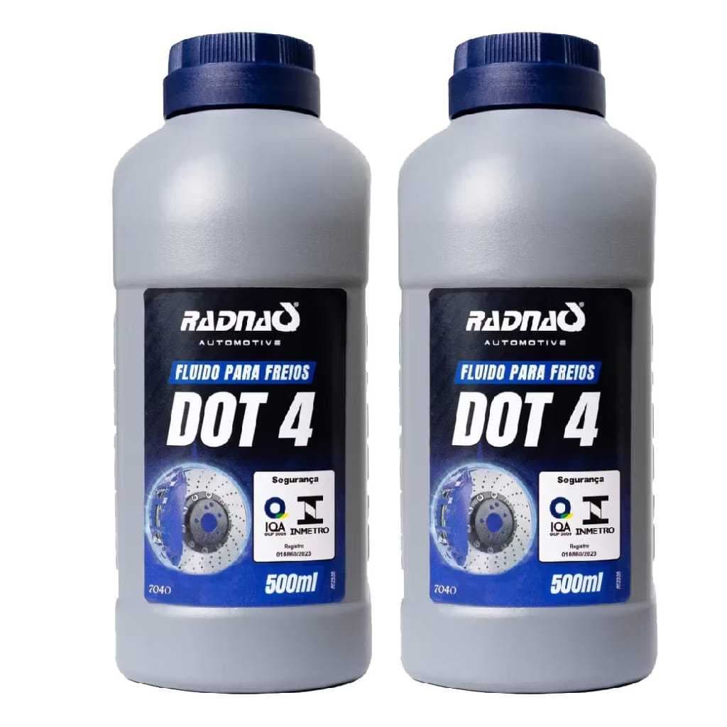 KIT 2 FLUIDO DE FREIO RADNAQ 500 ML ORIGINAL