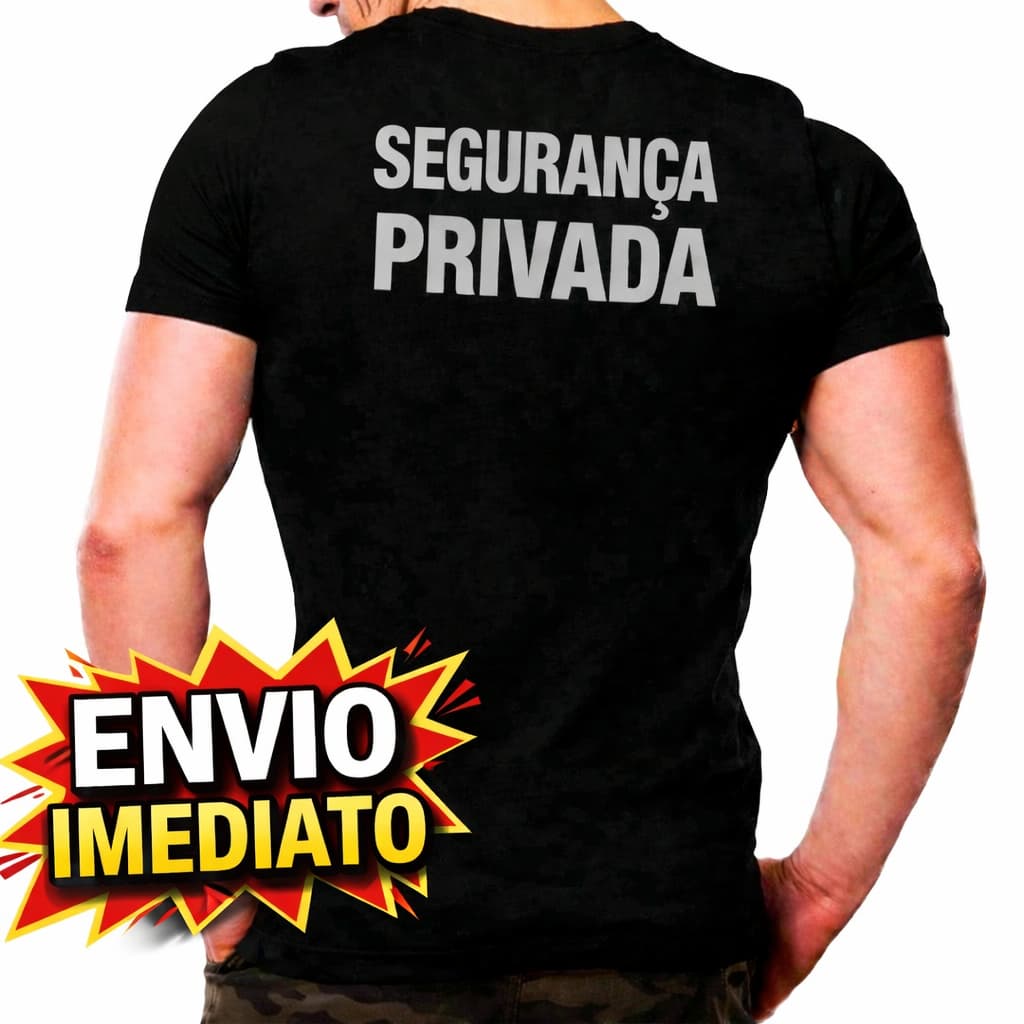 Camiseta Segurança Privada Com Seu Nome (ENVIAR NOME)