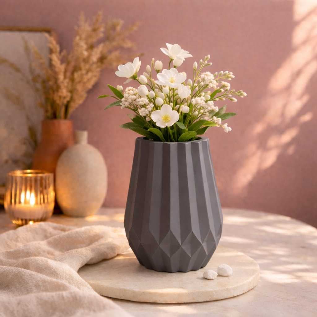 Vaso Decorativo 10,5cm Colorido Moderno | azul verde rosa cinza branco decoração sala quarto
