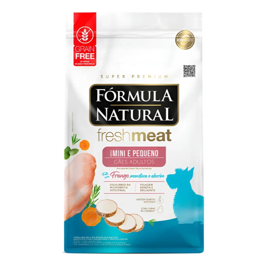Ração Fórmula Natural Fresh Meat Mini Pequeno 10,1kg Para Cães Adultos