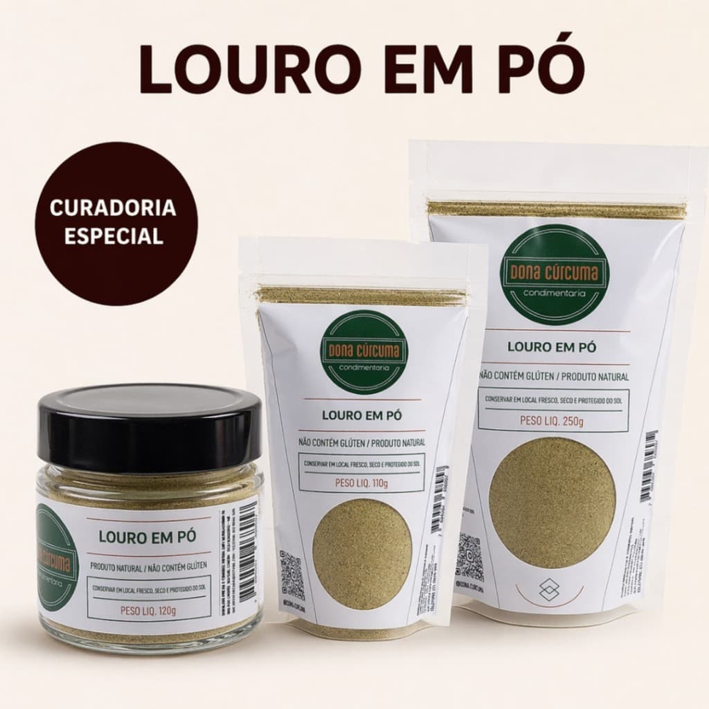 Louro em Pó 100% Natural | Temperos e Especiarias – Dona Cúrcuma