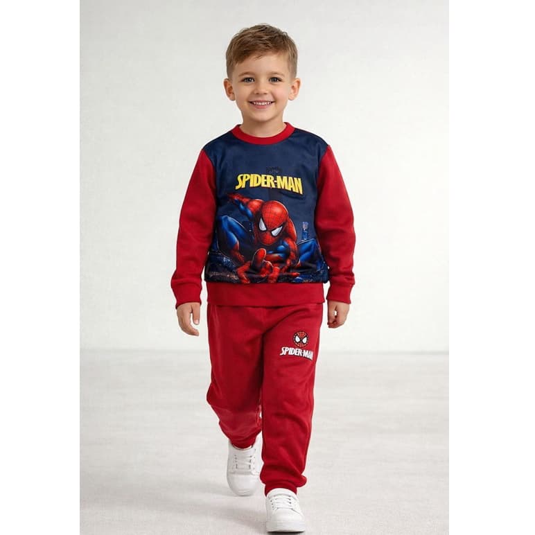 Conjunto Infantil Moletom Flanelado Criança Inverno Personagens Menina e Menino Casaco e Calça