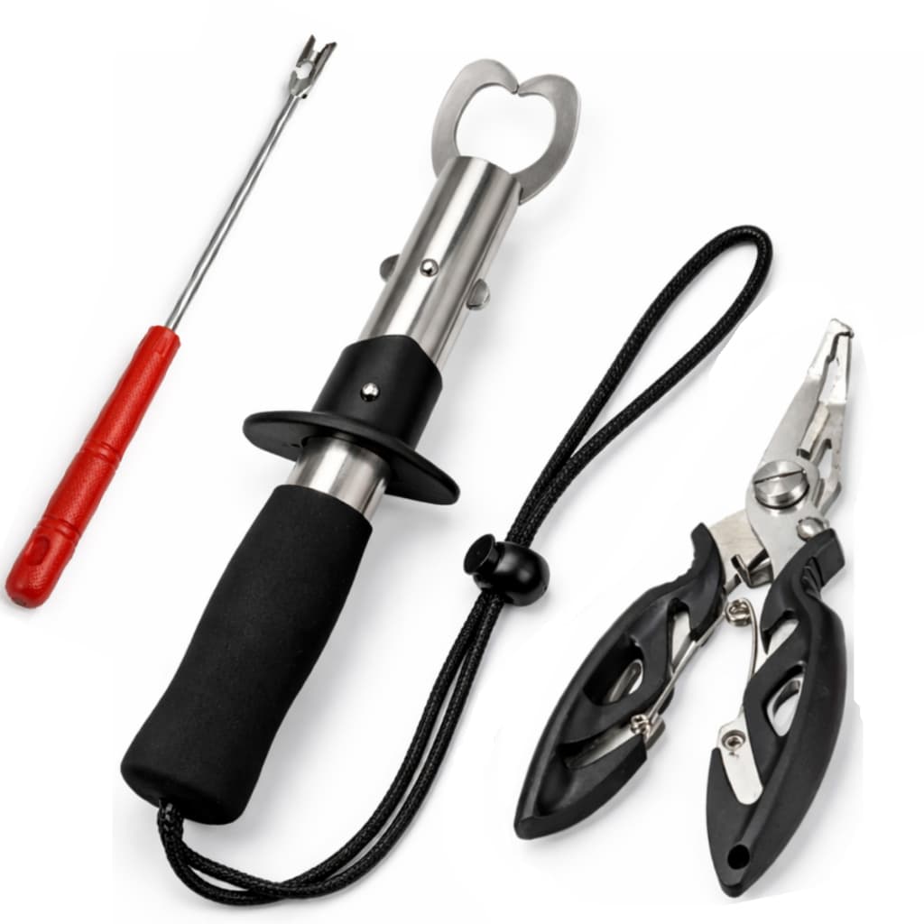 Kit c/ Alicate Boga e Alicate Tesoura p/ Pesca e Saca Anzol